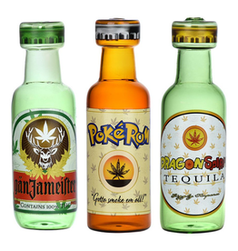 Dabtized Liquor Shot Glass Hand Pipe - 4.5" / Designs Vary