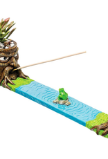 Fujima Tree Man Incense Burner with Faux Plant - 12.5"