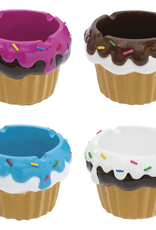 Cupcake Polystone Ashtray - 3.25" / Assorted Colours Cupcake Polystone Ashtray - 3.25" / Assorted Colours