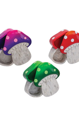 Spotted Mushroom Covered Polyresin Ashtray - 5.25" x 4" / Assorted Colours