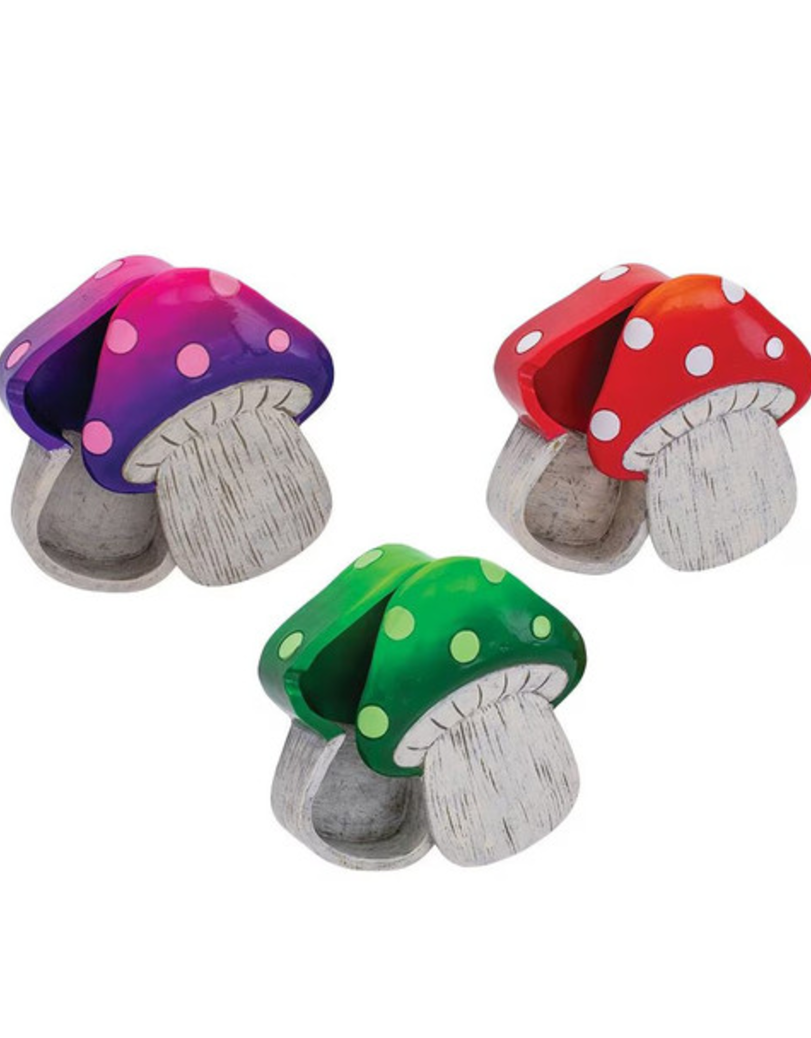 Spotted Mushroom Covered Polyresin Ashtray - 5.25" x 4" / Assorted Colours