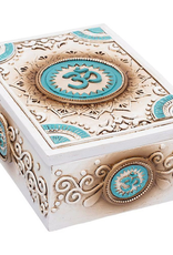 Om Symbol Tarot Polyresin Stash Box - 5.5"x4"