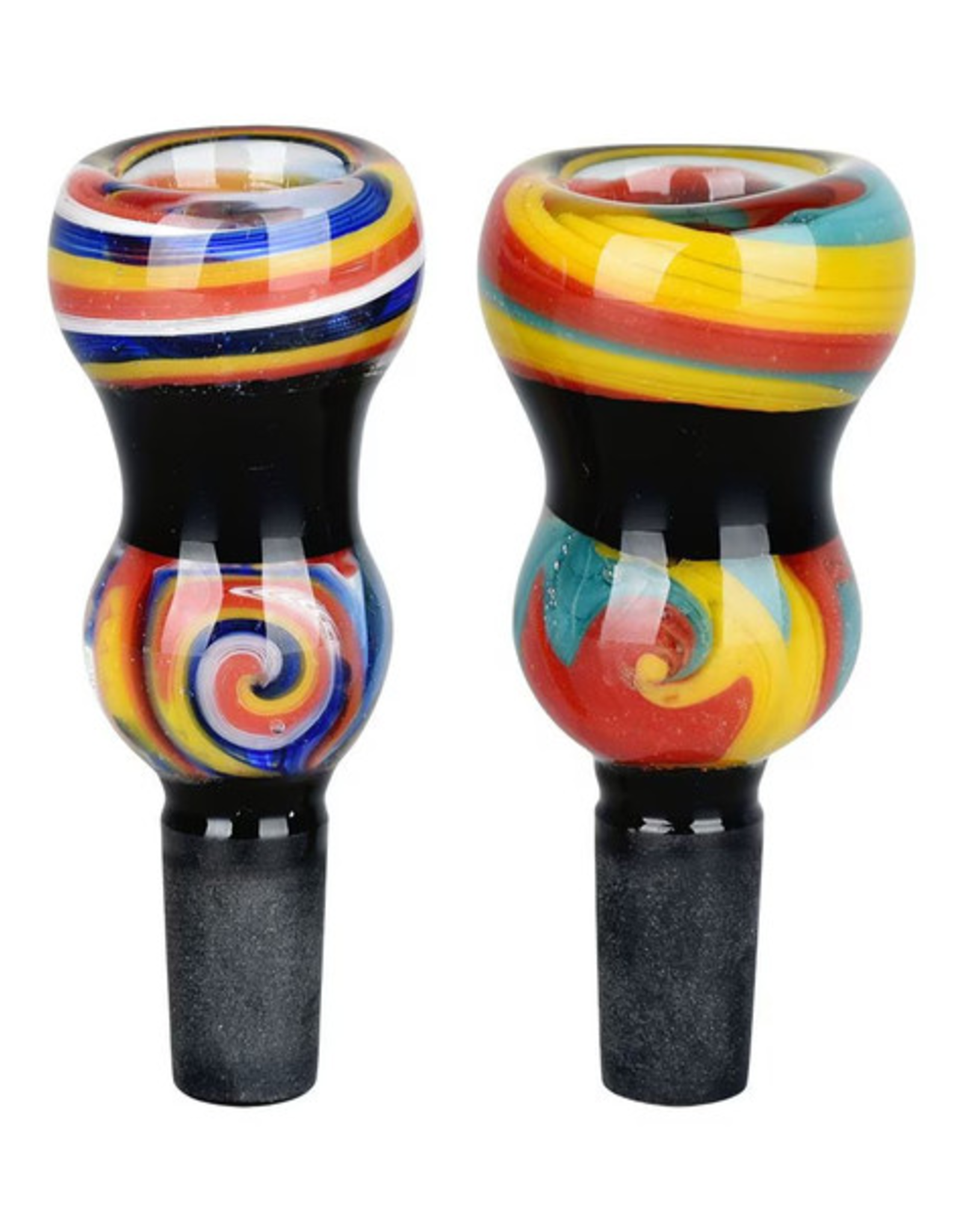 14mm Double Bubble Wig Wag Circus Bowl - Assorted Colours