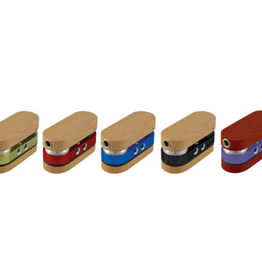 Twist-Out Wood & Anodized Metal Pipe - 3" / Assorted Colours