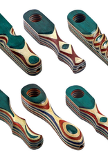 Colourful Wooden Pipe - 4" / Styles Vary