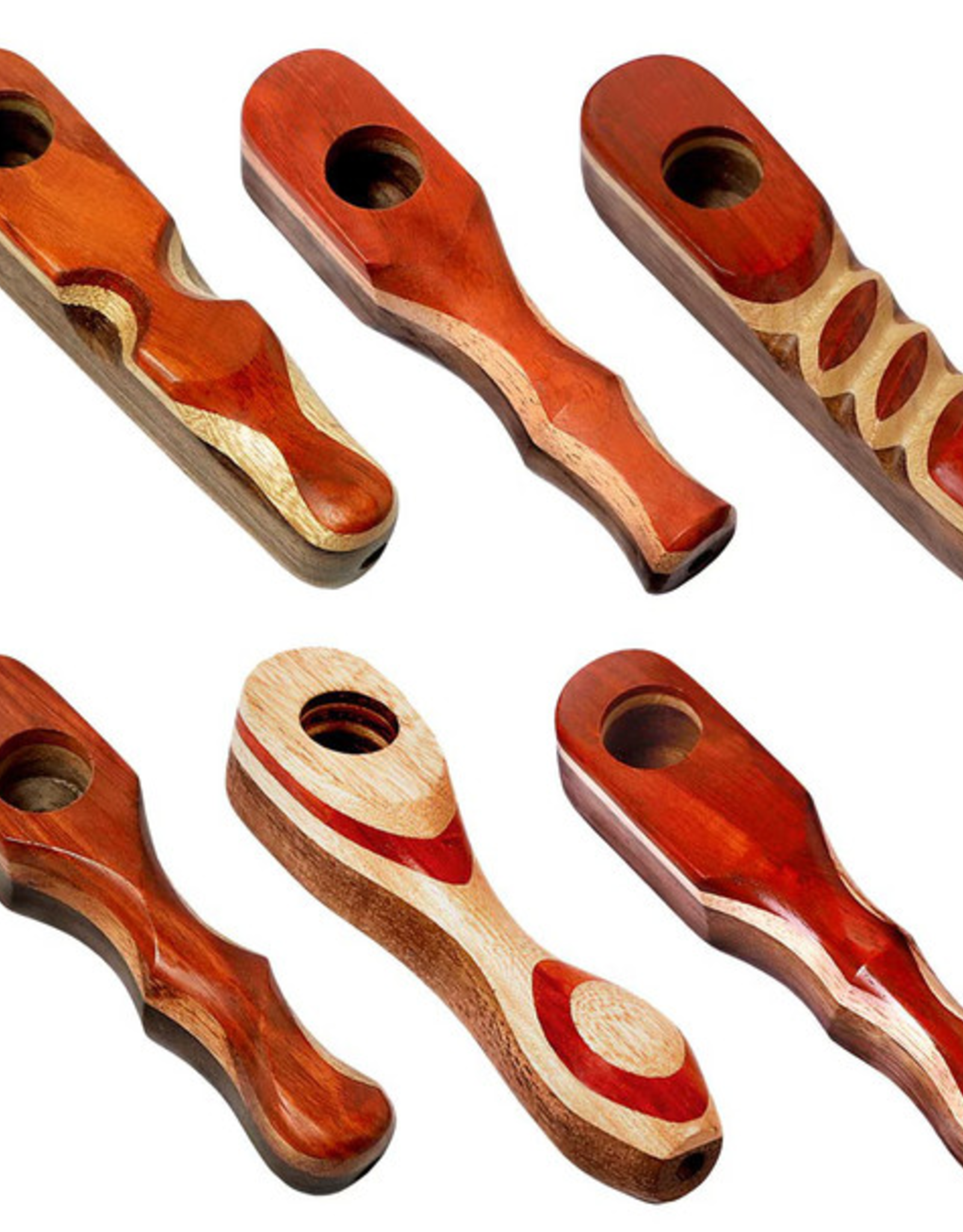 Padauk Wood Pipe - 4" / Styles Vary