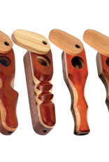 Padauk Wood Pipe w/ Swivel Lid - 3.75" / Styles Vary Padauk Wood Pipe w/ Swivel Lid - 3.75" / Styles Vary