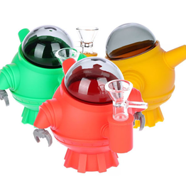 Stoner Bot 3000 Silicone Water Pipe - 4.5" / Assorted Colours