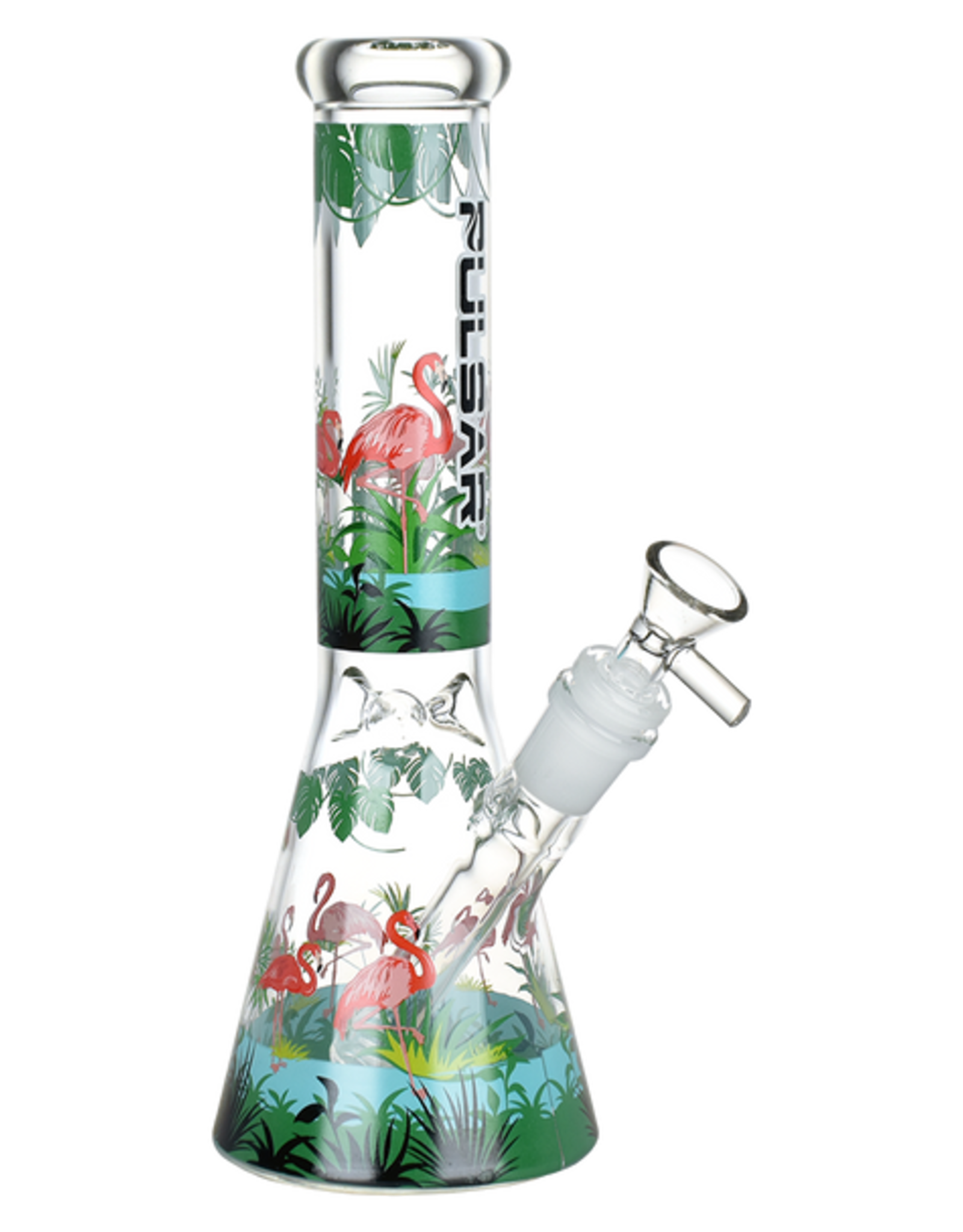 Pulsar 9.75" Chillin' Flamingos Beaker by Pulsar