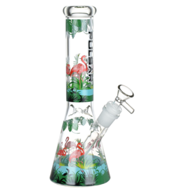 Pulsar 9.75" Chillin' Flamingos Beaker by Pulsar