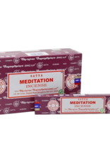 Satya Meditation Incense Sticks (15 Gram Box) Satya Meditation Incense Sticks (15 Gram Box)