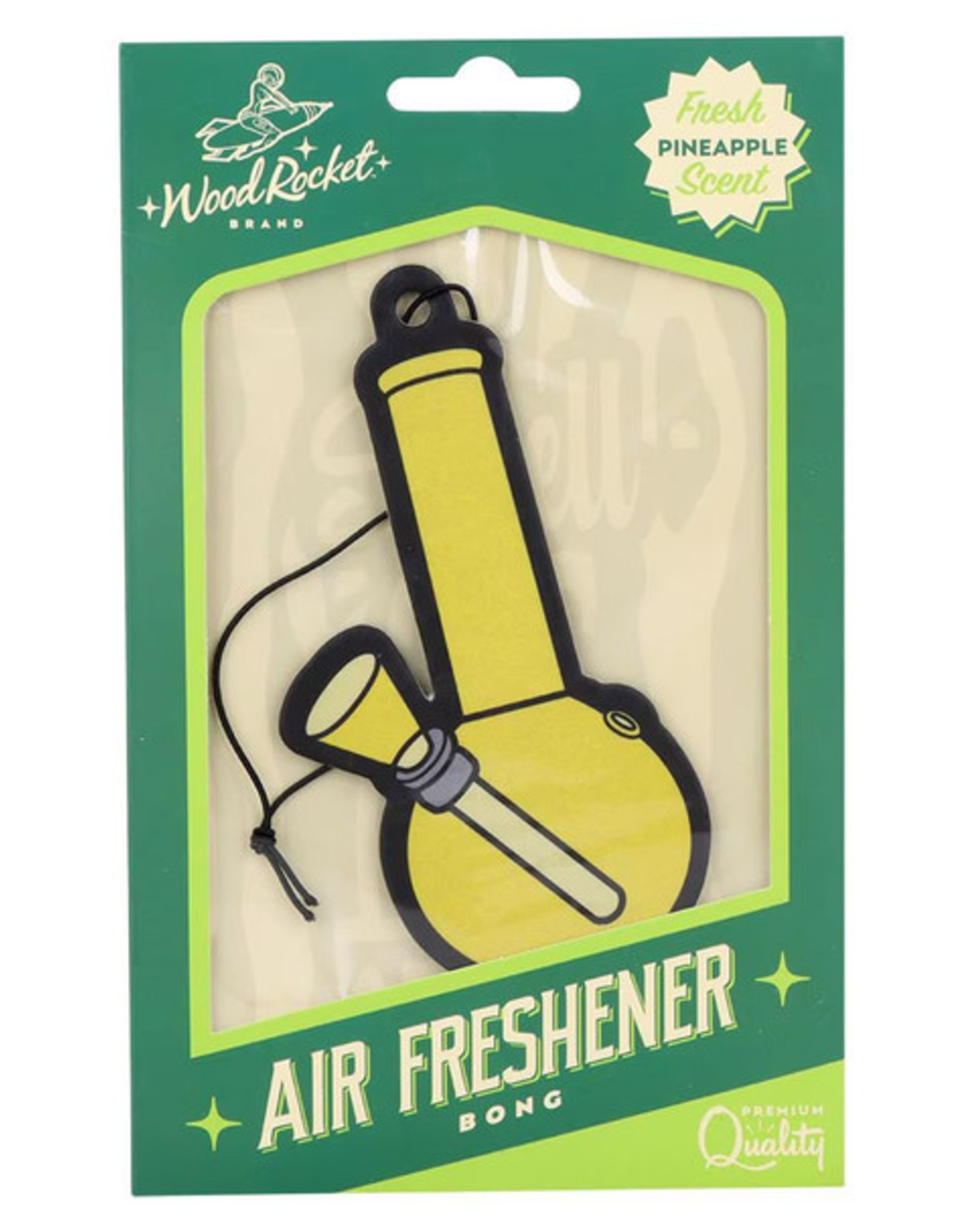 Bong Car Air Freshener - Pineapple Scent / 2.5"x4.5"