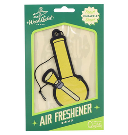 Bong Car Air Freshener - Pineapple Scent / 2.5"x4.5"