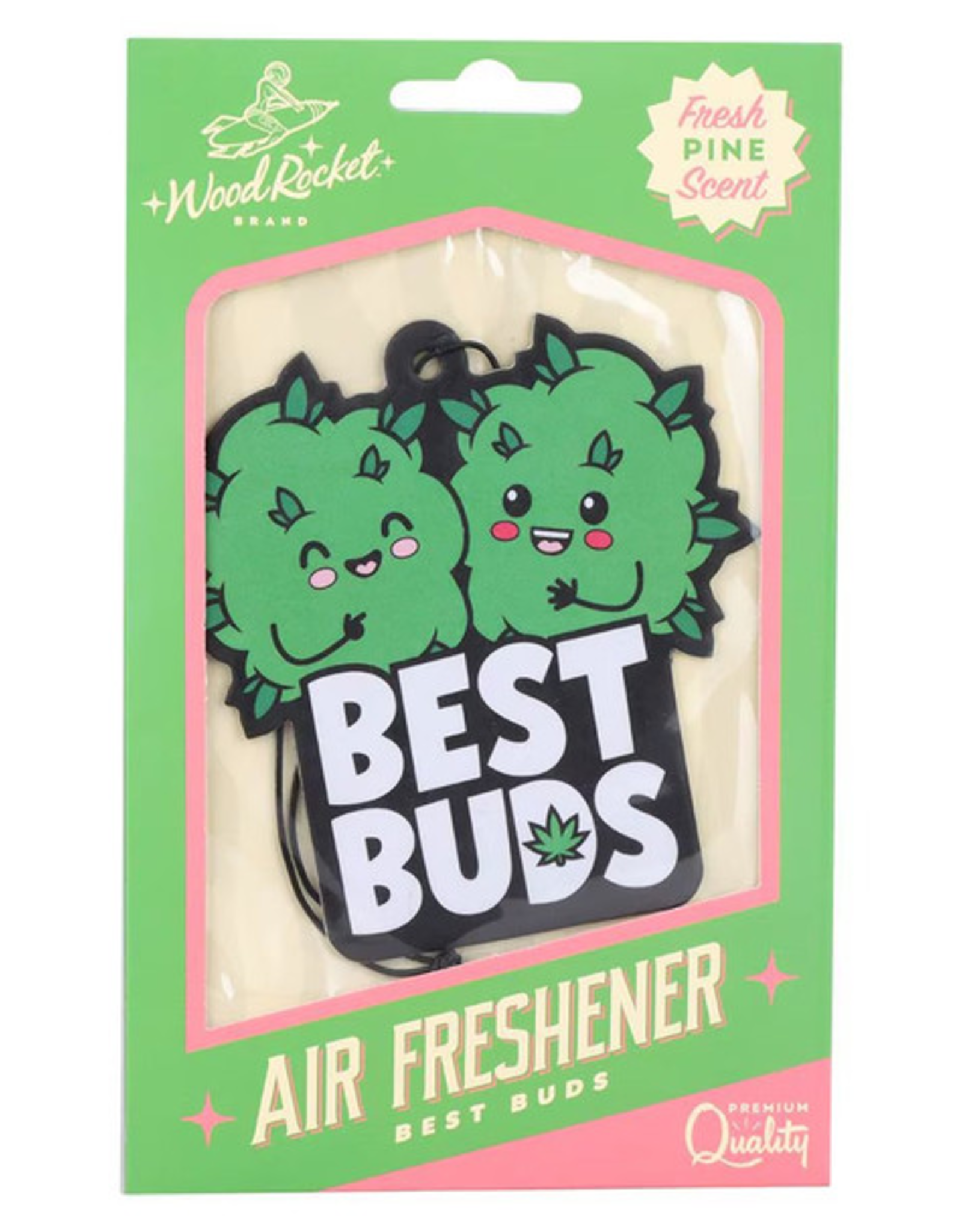 Best Buds Car Air Freshener - Pine Scent / 3.5"x3.75"