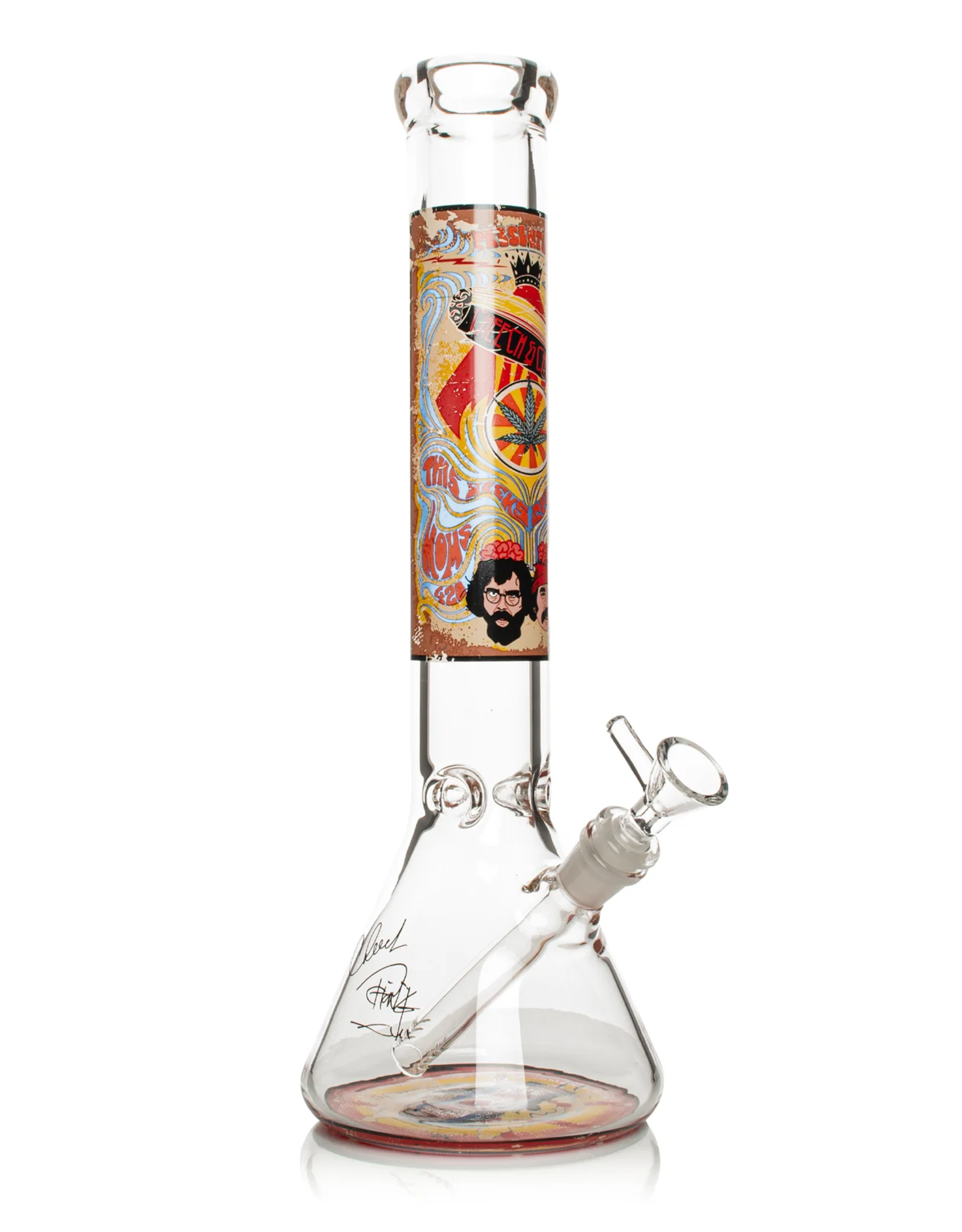 15" 7mm 420 Mind Meld Beaker by Cheech & Chong Glass