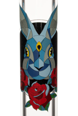 Red Eye Glass 15" 7mm Space Rabbit Beaker by Red Eye Glass