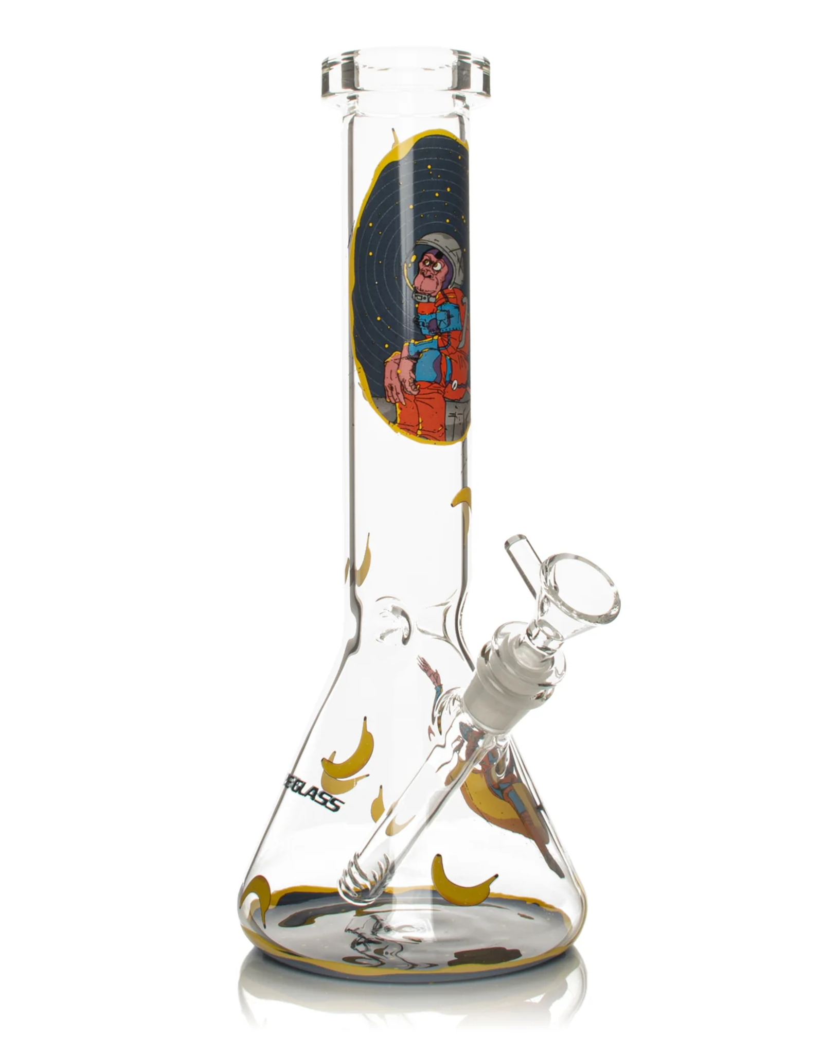 Red Eye Glass 12" Space Monkey Beaker by Red Eye Glass