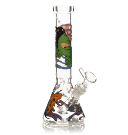 Red Eye Glass 10" Pizza Alien Beaker by Red Eye Glass
