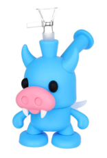 Vampire Cow Silicone Bubbler - 6" / Colours Vary Vampire Cow Silicone Bubbler - 6" / Colours Vary