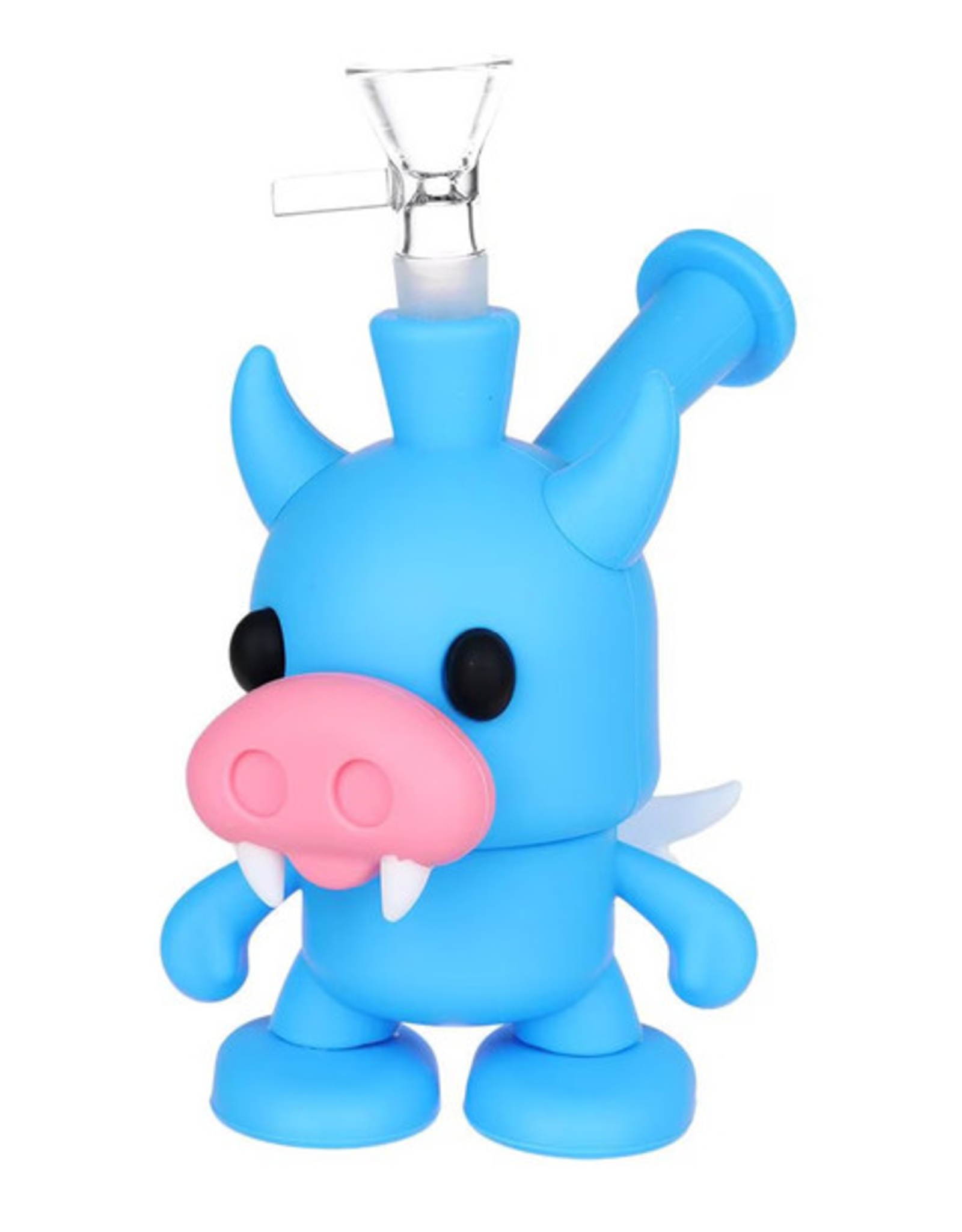 Vampire Cow Silicone Bubbler - 6" / Colours Vary