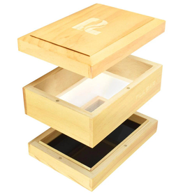 Pulsar Sifter Box w/ Rolling Tray - 4"x5.75" / Pine