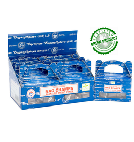 Satya Nag Champa Backflow Cones - 24pc Box / Nag Champa