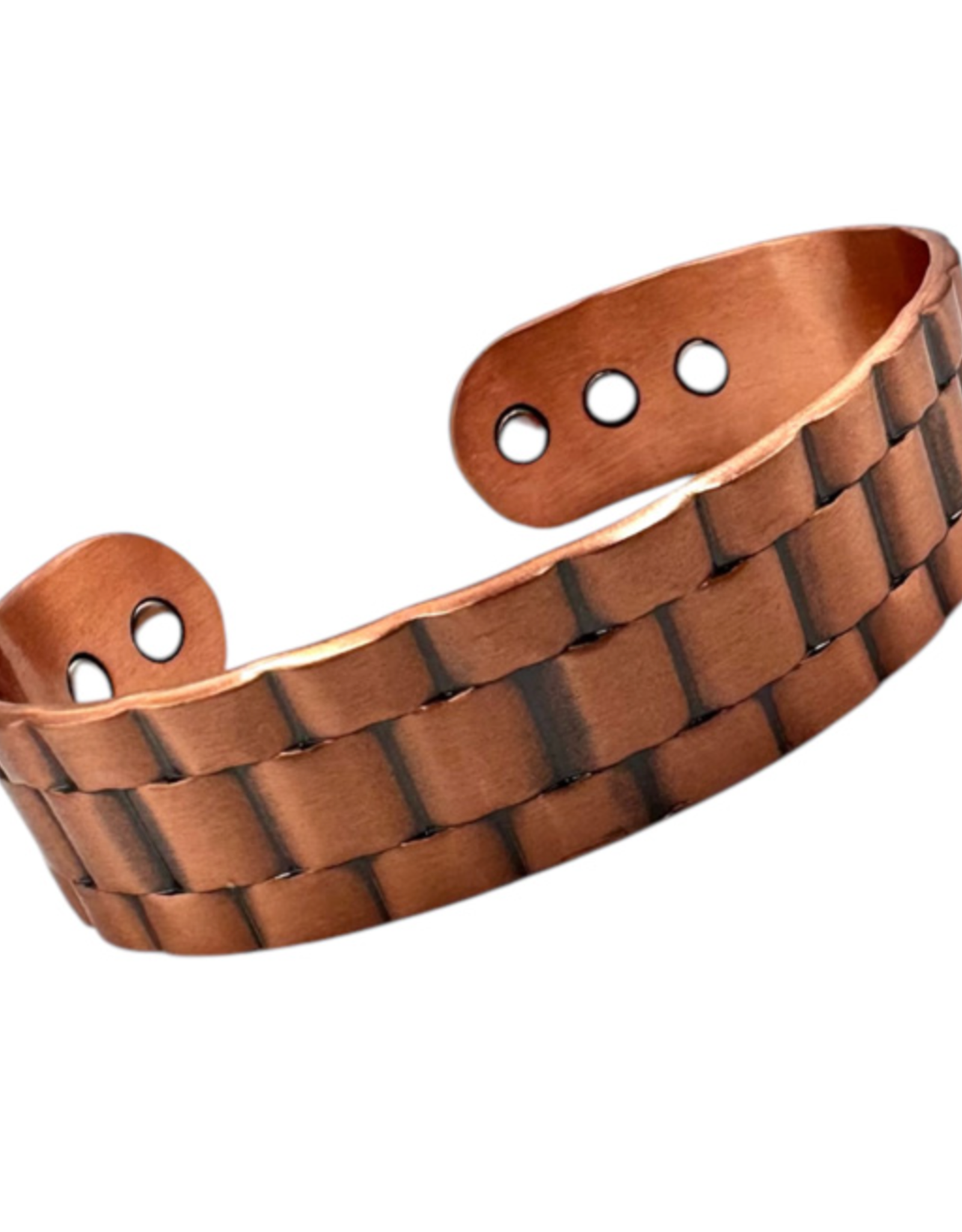 Weave Magnetic Copper Bangle