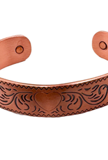 Heart Magnetic Copper Bangle