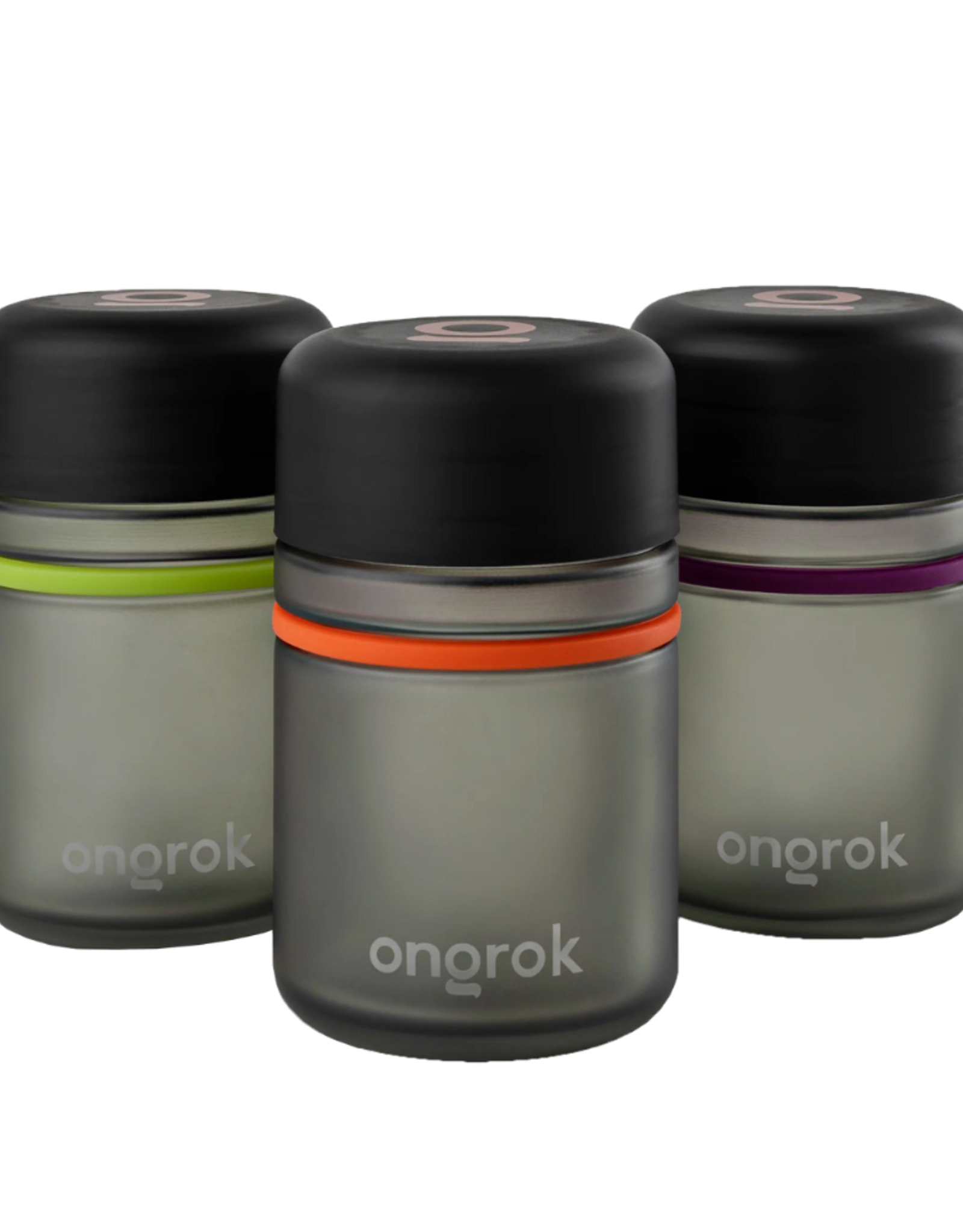 Ongrok 180ml Frosted Grey Childproof Jar - Assorted Colours
