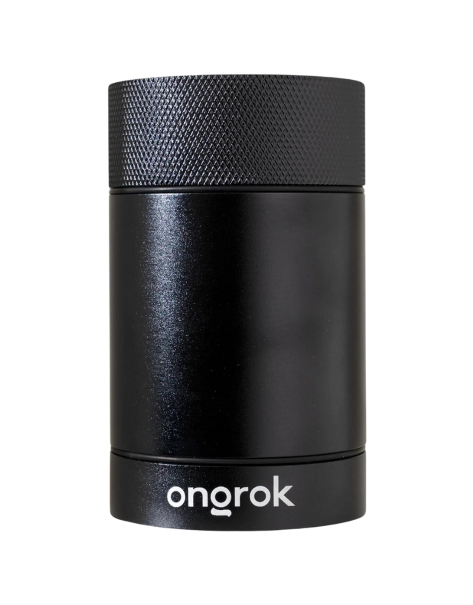Ongrok 180ml Black Aluminium Metal Storage Jar