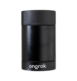 Ongrok 180ml Black Aluminium Metal Storage Jar