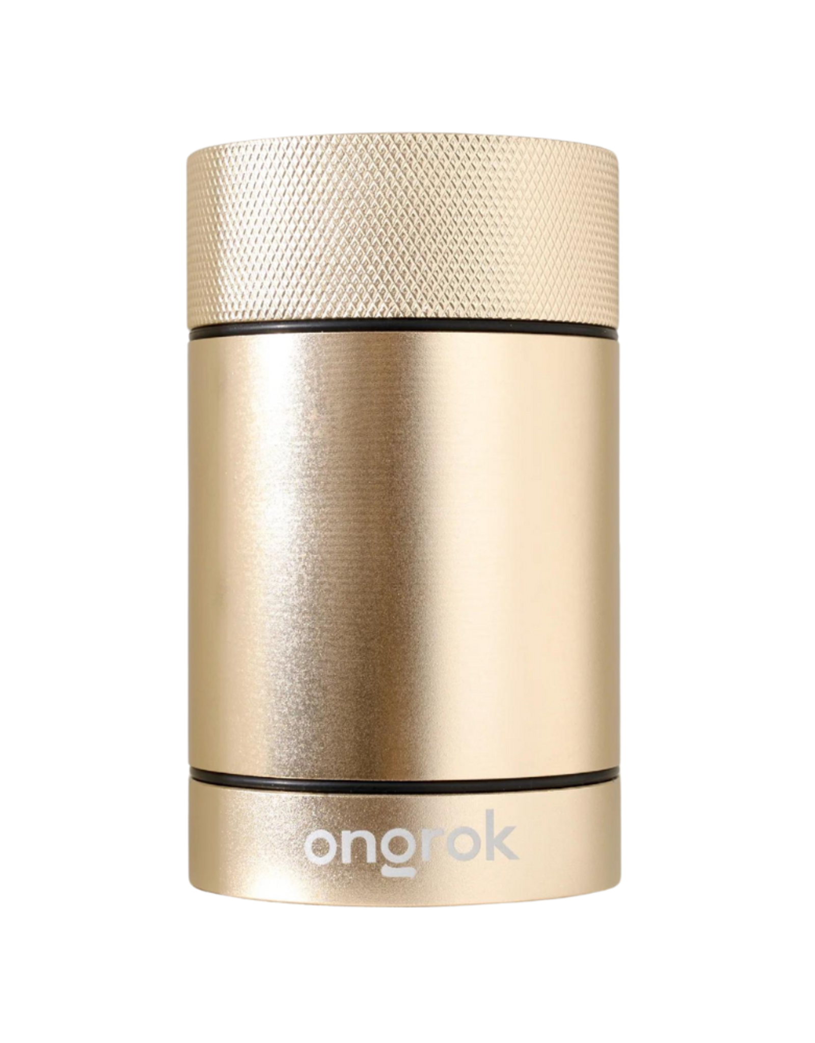 Ongrok 180ml Gold Aluminium Metal Storage Jar