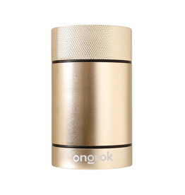 Ongrok 180ml Gold Aluminium Metal Storage Jar