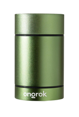 Ongrok 180ml Green Aluminium Metal Storage Jar