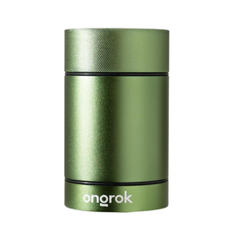 Ongrok 180ml Green Aluminium Metal Storage Jar