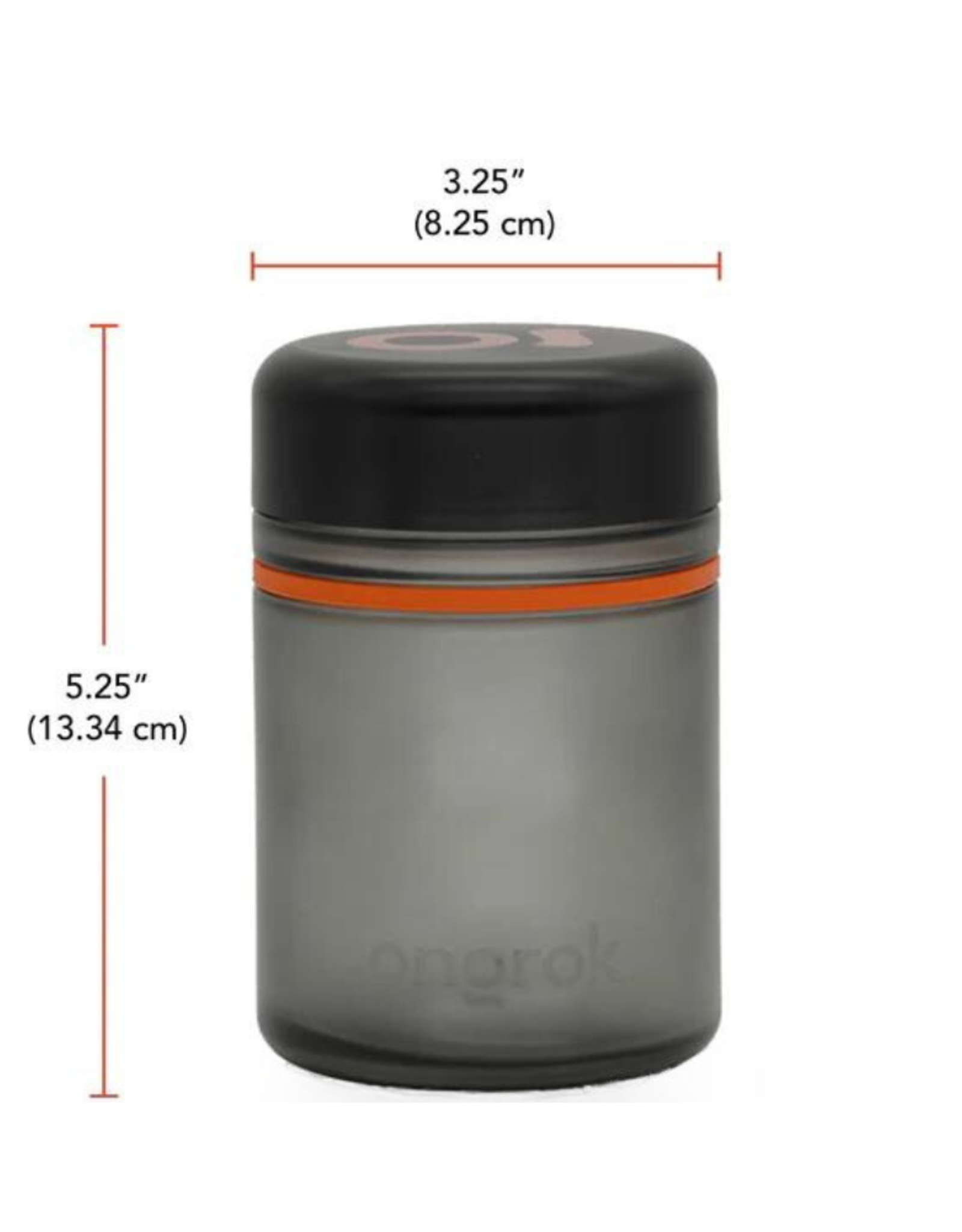 Ongrok 500ml Frosted Grey Childproof Jar - Assorted Colours