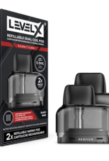 Level X Refillable Dual Coil Pod 5.5mL 0.6/1.2ohm (2 Pack)