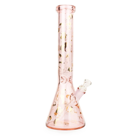 Red Eye Glass 15" Pink Pin-Up Beaker by Redeye Glass