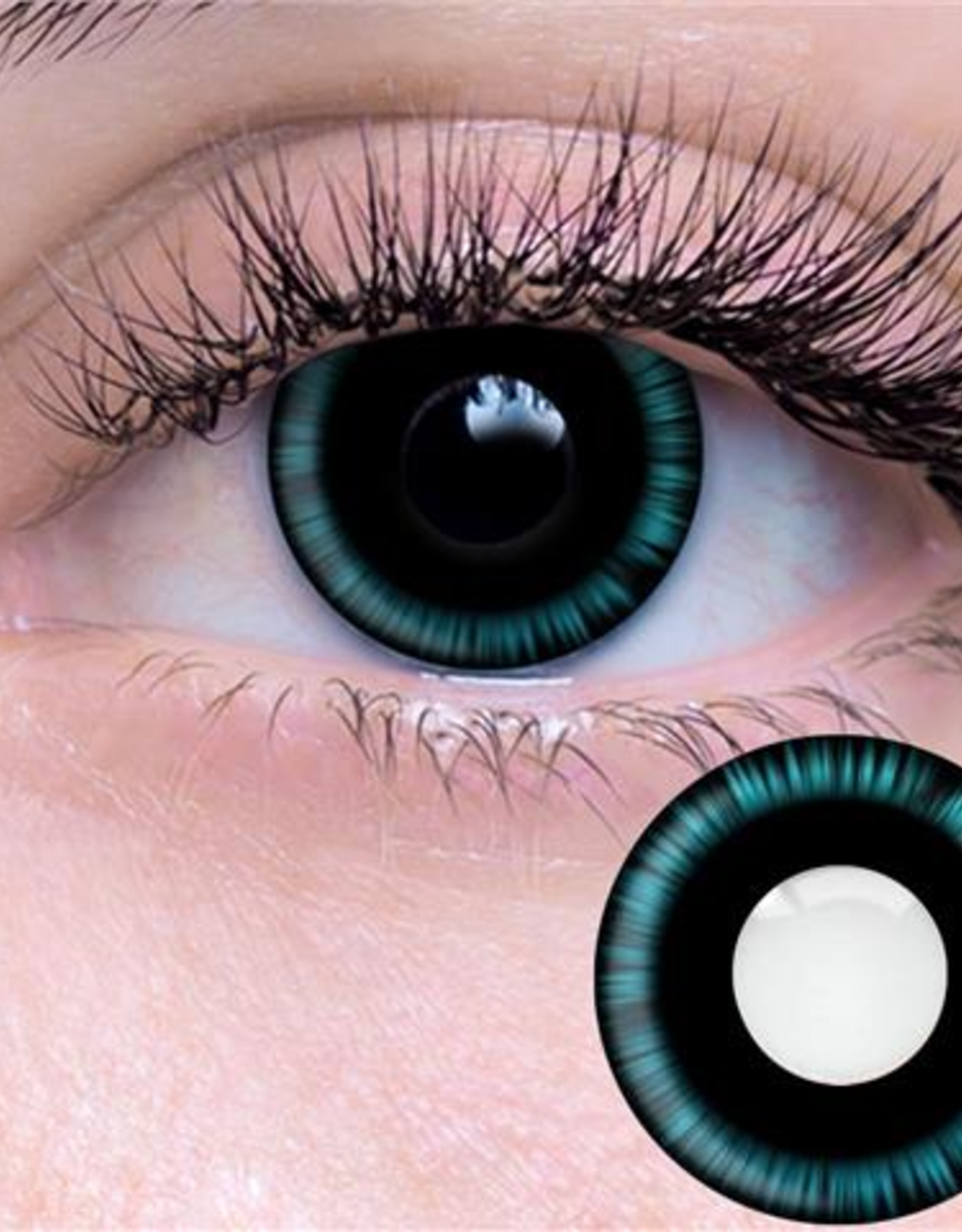 Blue Manga Contact Lenses