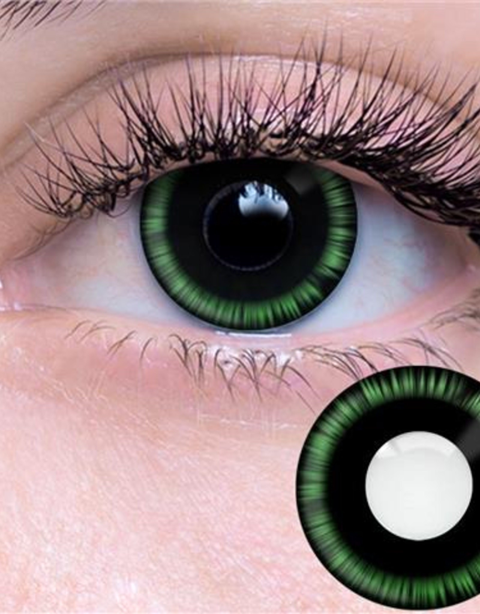 Green Manga Contact Lenses