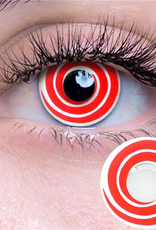 Red Spiral Contact Lenses