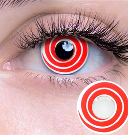 Red Spiral Contact Lenses