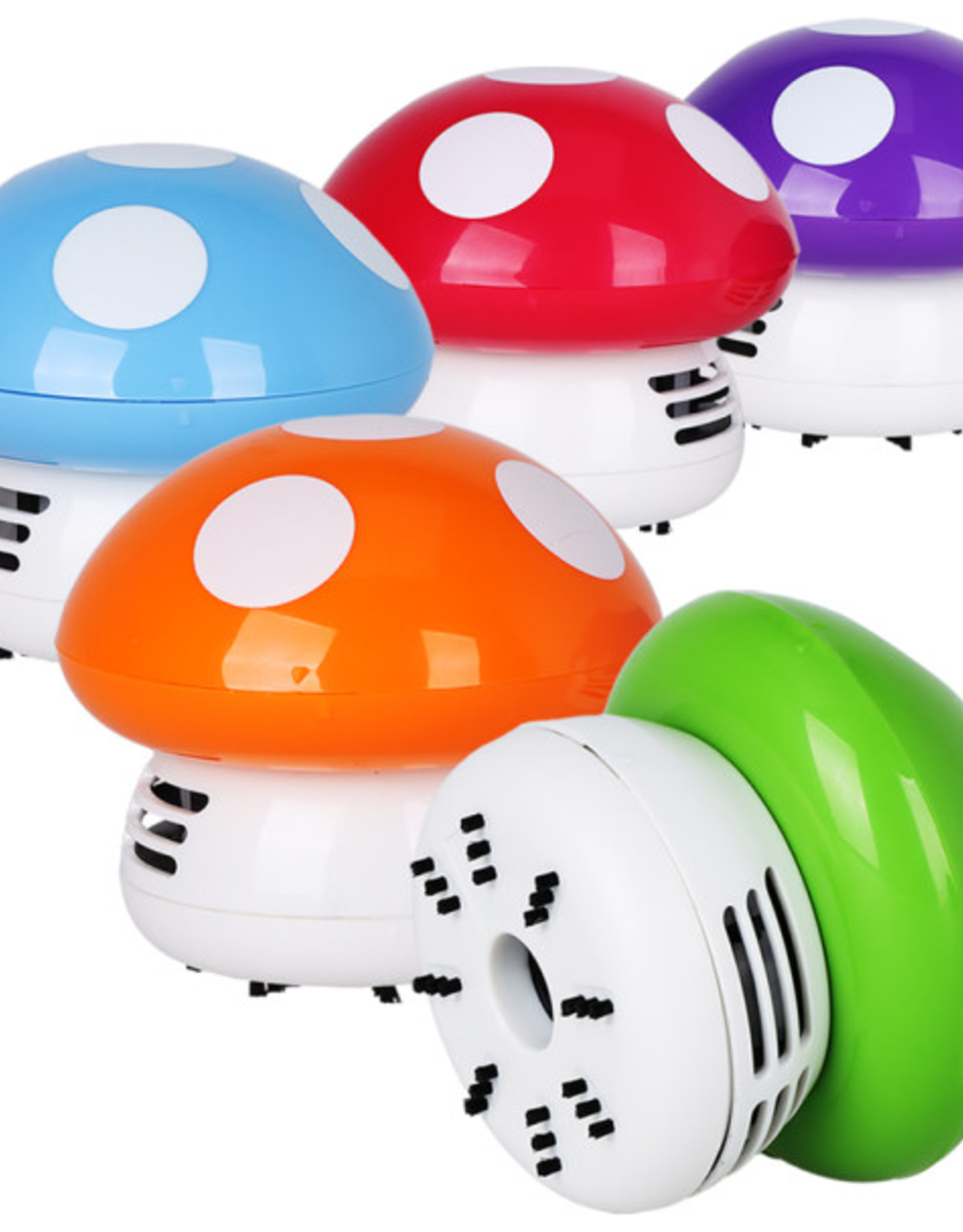 Mushroom Desktop Vacuum Cleaner - 3.5" x 3.75" / Colours Vary