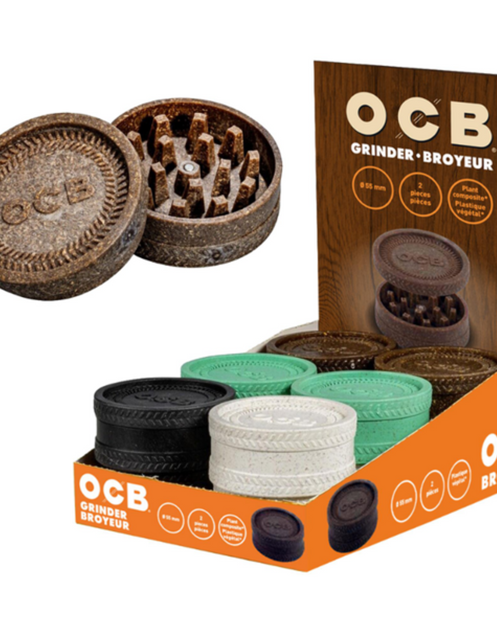 OCB OCB 55mm Plant Composite Grinder - Assorted Colours