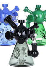 Pulsar 7" Molecule Glass Water Pipe by Pulsar - Assorted Colours