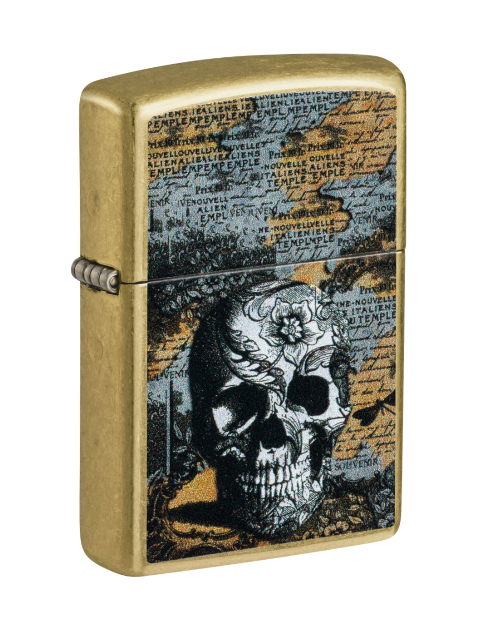 Zippo Floral Skull Zippo