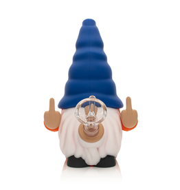 6" Blue & Red No Fux Gnome Water Pipe