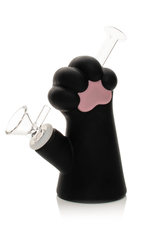 6" Black Cat Paw Water Pipe