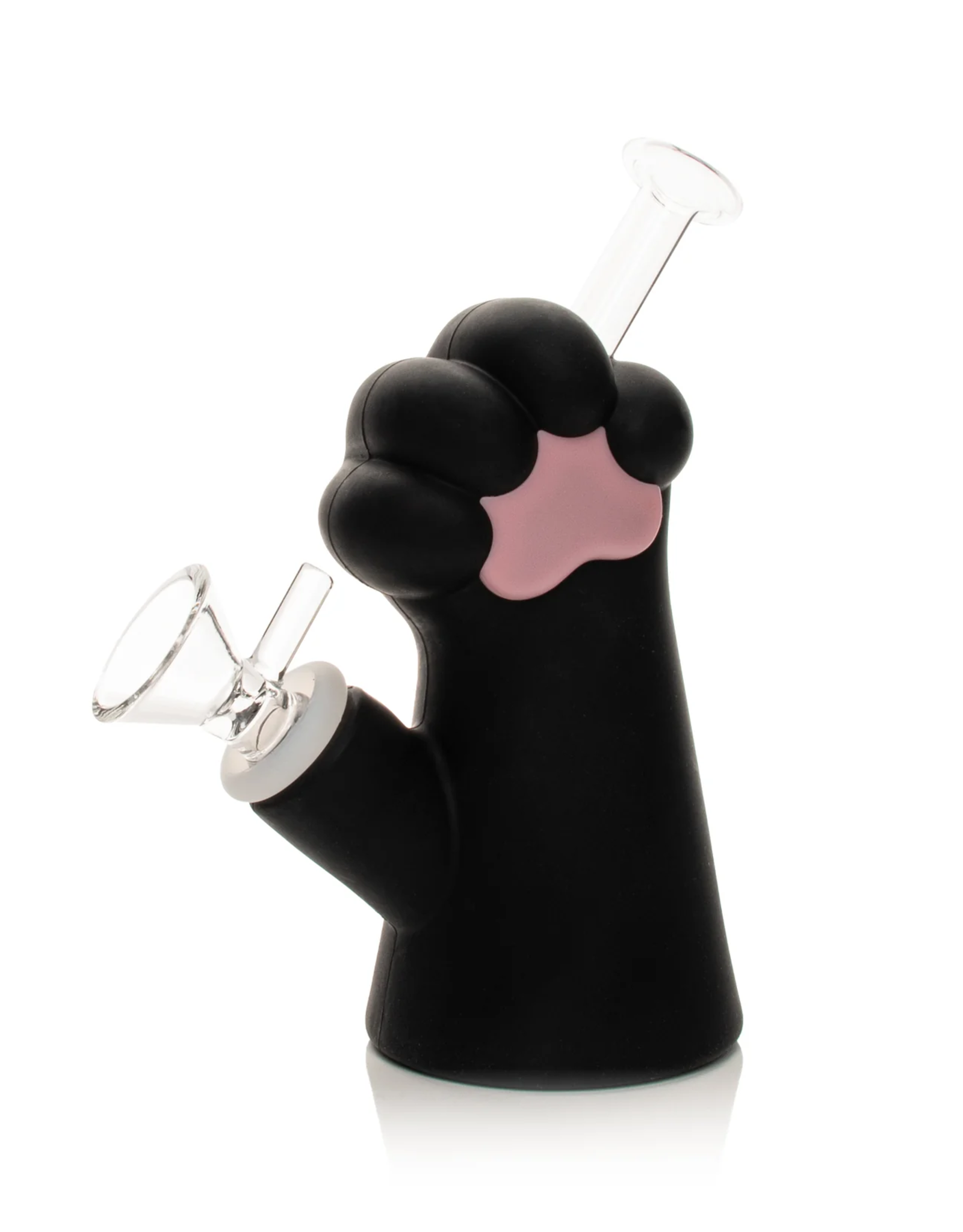 6" Black Cat Paw Water Pipe