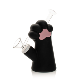 6" Black Cat Paw Water Pipe